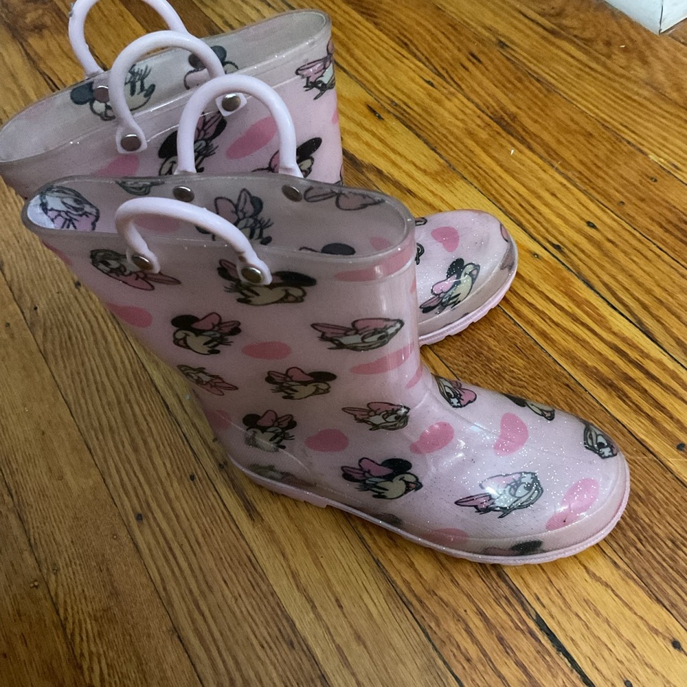 Girl Minnie Mouse Rain Boots